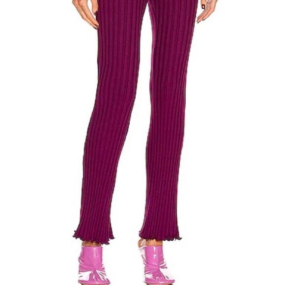 SSENSE Simon Miller Cyrene rib pants plum new no tags - Picture 2 of 14